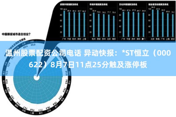 温州股票配资公司电话 异动快报：*ST恒立（000622）8月7日11点25分触及涨停板