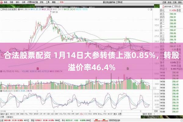 合法股票配资 1月14日大参转债上涨0.85%，转股溢价率46.4%