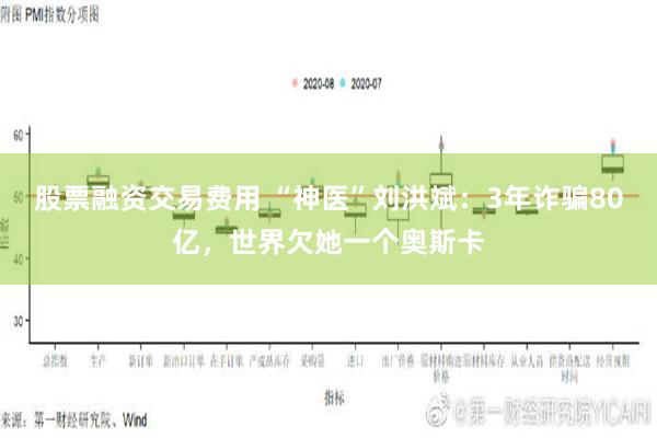 股票融资交易费用 “神医”刘洪斌：3年诈骗80亿，世界欠她一个奥斯卡